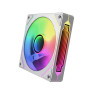 Prism 4Pro ARGB Infinity Mirror Fan - High-Speed, Low Noise Fan for Gaming PCs, Reverse Air flow Fan White